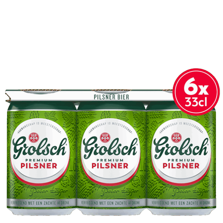 Grolsch - Blik 6X33Cl Pils