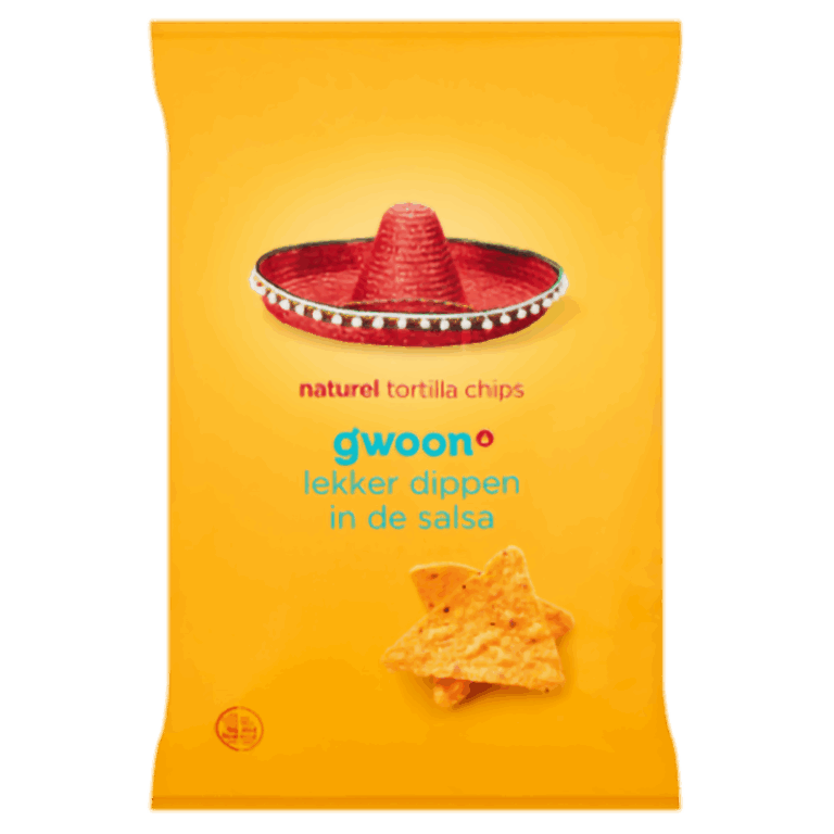 Gwoon - Tortillachips Naturel 165Gr