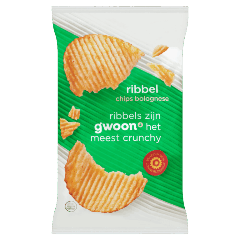 Gwoon - Bolognese Ribbelchips 250Gr