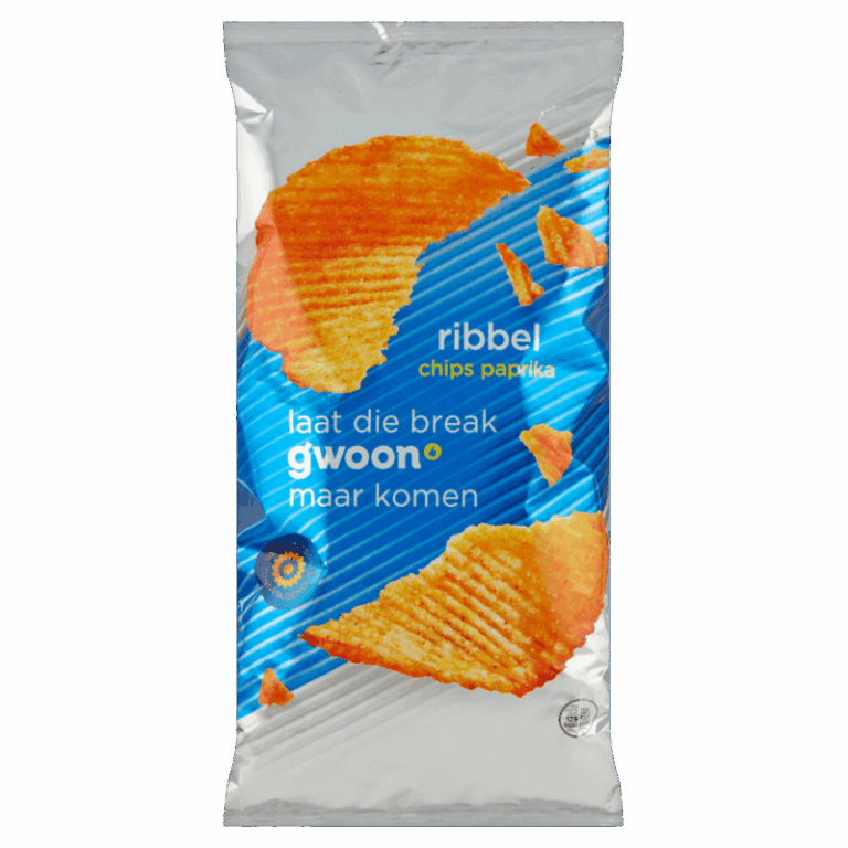 Gwoon - Ribbel Paprika Chips 250Gr