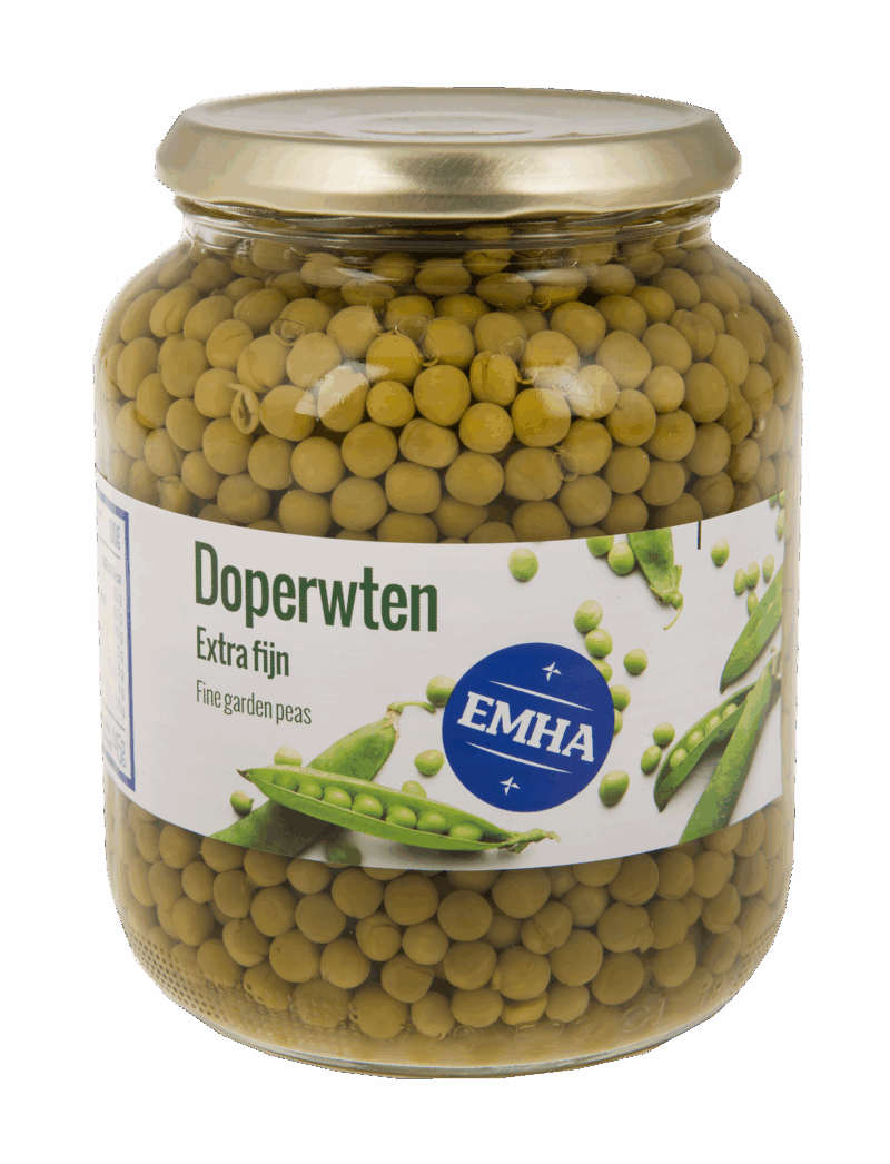 Emha - 3/4 Doperwten Extra Fijn 445Ml